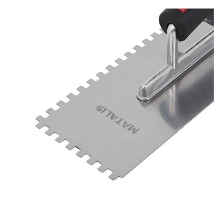 NOTCHED TROWEL WITH PLASTIC HANDLE MATALL 6MM