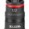 Klein Tools 32934 Impact Driver 9in1 SAE Impact Socket Set 4 Flip Sockets with 14 516 38 716 12 916 58 and 34Inch Nut Driver Sizes with Bit Holder 612Inch Shaft