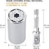 Gifts for Men Stocking Stuffers for Adults Men Super Universal Socket Tool Birthday Christmas Dad Gifts for Dad Him Husband Grip Socket Set wPower Drill Adapter Cool Tools Gadgets for Mens Gifts
