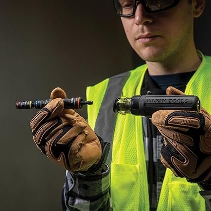 61xQM36p73L._AC_SX425_.jpg Klein Tools 32933 Klein Tools 32933 Impact Driver SAE 7in1 Impact Rated Socket Set 3 Flip Sockets with 6 Hex Driver Sizes and 14Inch Bit Holder 5Inch Shaft