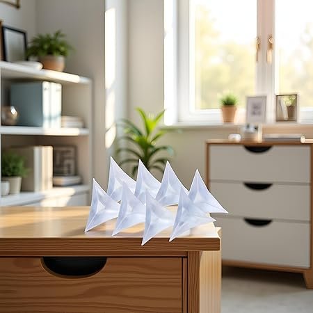 100Pcs Transparent Corner Dust Guards Reusable Drawer Corner Sticker PVC ThreeDimensional Design Tool Sets Hand Tools and Home Improvement