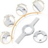 Blutoget TB123A Washer Spanner Wrench Replacement for GE Whirlpool Washing machine 11116 cm tub nut wrench Replaces TB123A TB123B ERTB123A AP6832671 AP4503397