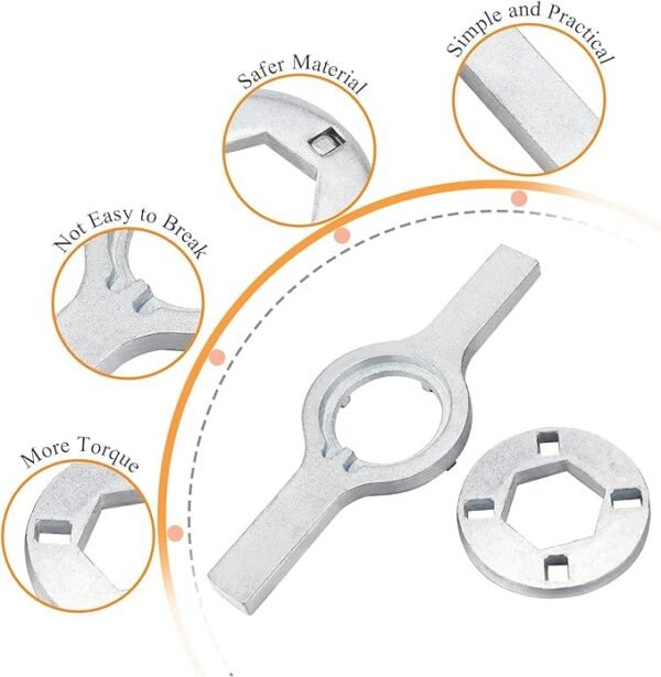 Blutoget TB123A Washer Spanner Wrench Replacement for GE Whirlpool Washing machine 11116 cm tub nut wrench Replaces TB123A TB123B ERTB123A AP6832671 AP4503397
