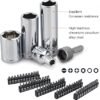 Amazon Basics Mechanic's Socket Tool Set With Case SAE and Metric Sizes 201Piece